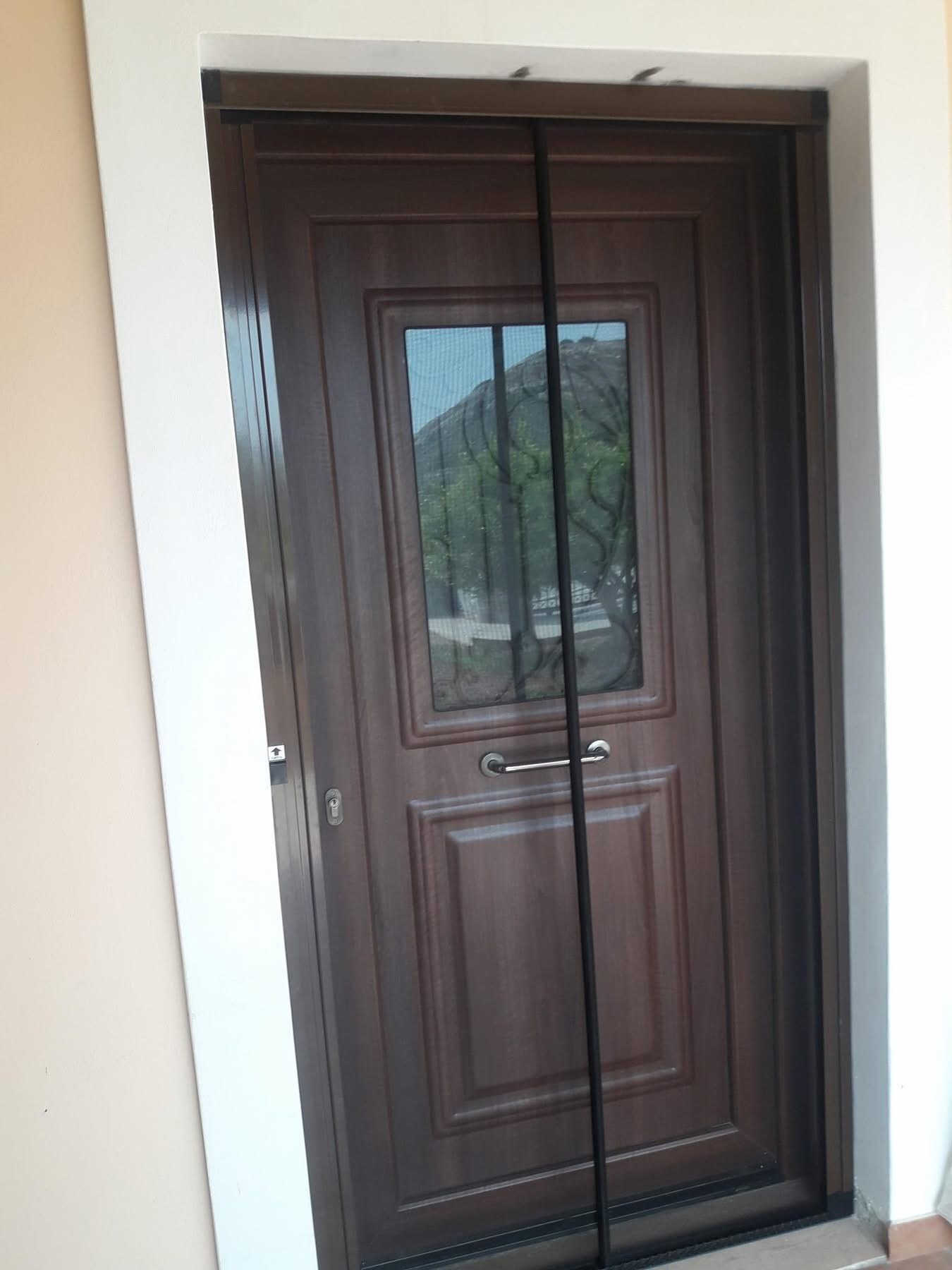 AN-C11 — Κλασική πόρτα σε απόχρωση ξύλου